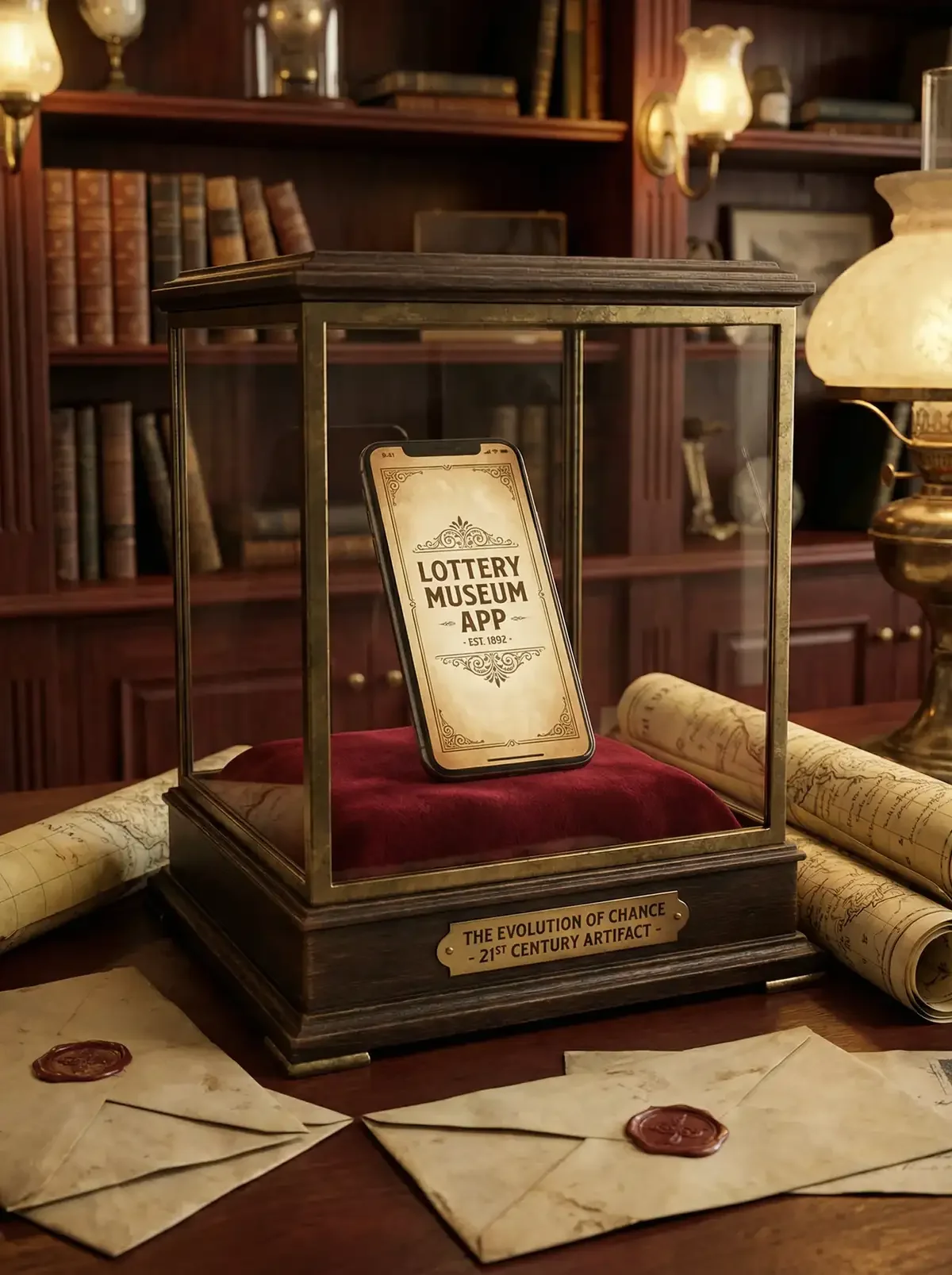 彩票博物馆官方APP在手机上的展示界面